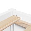 vidaXL Bed Frame without Mattress White 90x190 cm Single Solid Wood Pine
