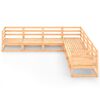 vidaXL 7 Piece Garden Lounge Set Solid Pinewood
