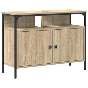 vidaXL Bathroom Sink Cabinet Brown 80 x 30 x 60 cm Engineered wood