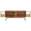 vidaXL Sideboard Brown and Black 160x30x76 cm Solid Wood Mango