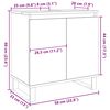 vidaXL Bathroom Cabinet Old Wood 58x33x60 cm Engineered Wood