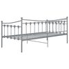vidaXL Sofa Bed Frame without Mattress Grey Metal 90x200 cm