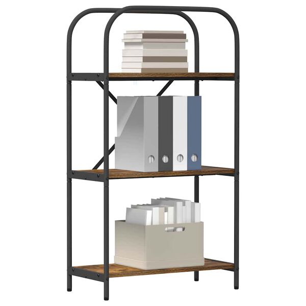 vidaXL Bookshelf Smoked Oak 60 x 30 x 109 cm Engineered wood