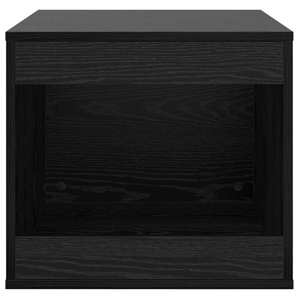 vidaXL Cat Litter Box Enclosure Black Oak 47 x 59 x 42 cm