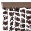 vidaXL Fly Curtain Brown and White 100x200 cm Chenille