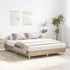 vidaXL Bed Frame 2 pcs Sonoma 152 x 203 cm Engineered Wood
