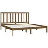 vidaXL Bed Frame without Mattress Honey Brown Solid Wood Pine 200x200 cm