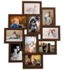 vidaXL Collage Photo Frame for 10x(13x18 cm) Picture Dark Brown MDF