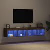 vidaXL TV Cabinet Set Wall-mounted 2 pcs Artisan Oak 80 x 30 x 30 cm