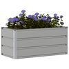 vidaXL Planter Light Grey 100 x 50 x 45 cm Galvanised Steel
