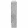 vidaXL Radiator Cover Concrete Grey 112 x 19 x 81.5 cm Engineered Wood