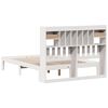 vidaXL Bookcase Bed without Mattress White 135x190cm Solid Wood Pine