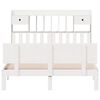 vidaXL Bookcase Bed without Mattress White 140x190cm Solid Wood Pine