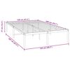vidaXL Metal Bed Frame without Mattress White 120x200cm