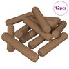 vidaXL Wooden Dowels 12 pcs Brown &Oslash;8 x 35 mm Solid wood