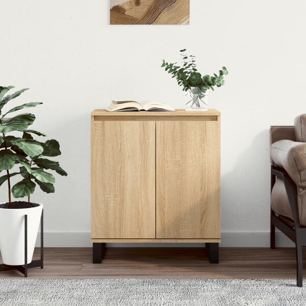 vidaXL Sideboard Sonoma Oak 60x35x70 cm Engineered Wood