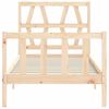 vidaXL Bed Frame without Mattress Small Single Solid Wood Pine