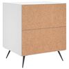 vidaXL Bedside Cabinets 2 pcs White 40x35x47.5 cm Engineered Wood