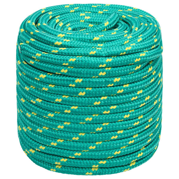 vidaXL Boat Rope Green 18 mm 50 m Polypropylene