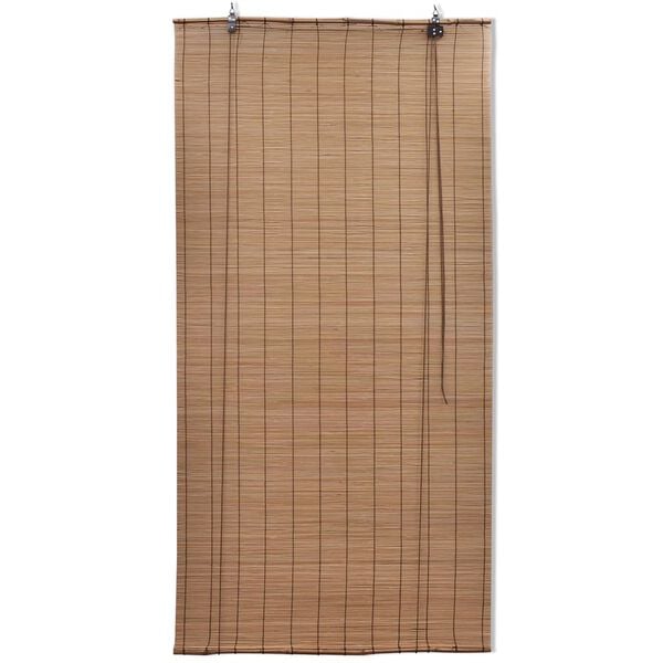 vidaXL Brown Bamboo Roller Blinds 140 x 160 cm