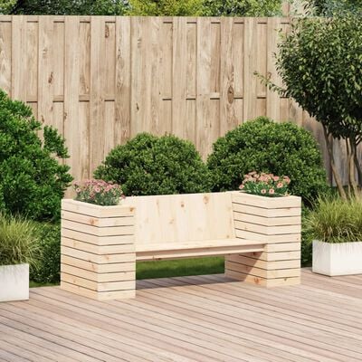 vidaXL Planter Bench 167.5x60x65 cm Solid Wood Pine