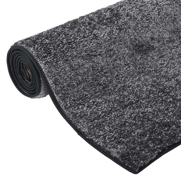 vidaXL Soft Pile Rug Anti-slip 115x170 cm Grey