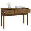 vidaXL Console Table Honey Brown 114x40x75 cm Solid Wood Pine