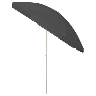 vidaXL Beach Umbrella Anthracite 240 cm