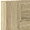 vidaXL Headboard Sonoma Oak 200 x 16.5 x 103.5 cm Engineered Wood