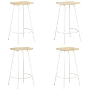 vidaXL Bar Stools 4 pcs Solid Mango Wood
