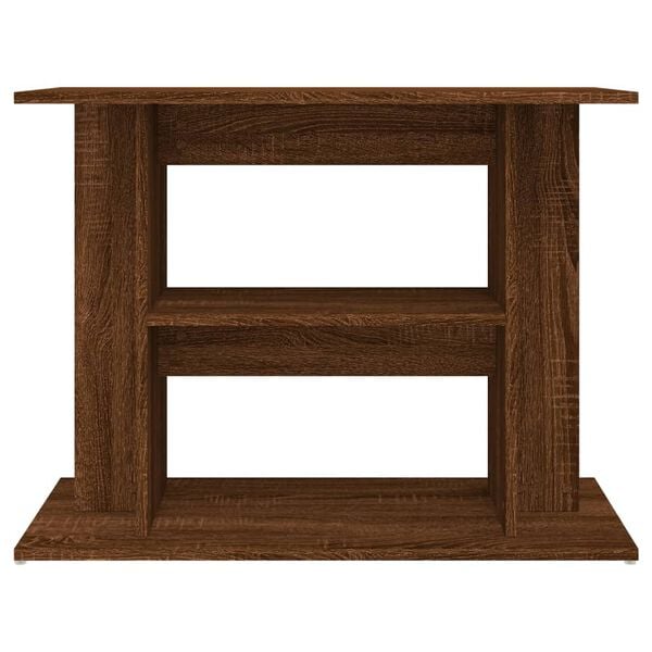 vidaXL Aquarium Stand Brown Oak 80x35x60 cm Engineered Wood