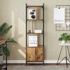vidaXL Bookcase Old Wood 44.5 x 30 x 154.5 cm Engineered Wood