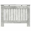 vidaXL Radiator Cover Concrete Grey 112 x 19 x 81.5 cm Engineered Wood