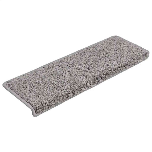 vidaXL Stair Mats 30 pcs 65x21x4 cm Grey Rectangular Edge