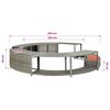 vidaXL Hot Tub Surround Grey Poly Rattan