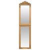 vidaXL Free-Standing Mirror Gold 40x160 cm