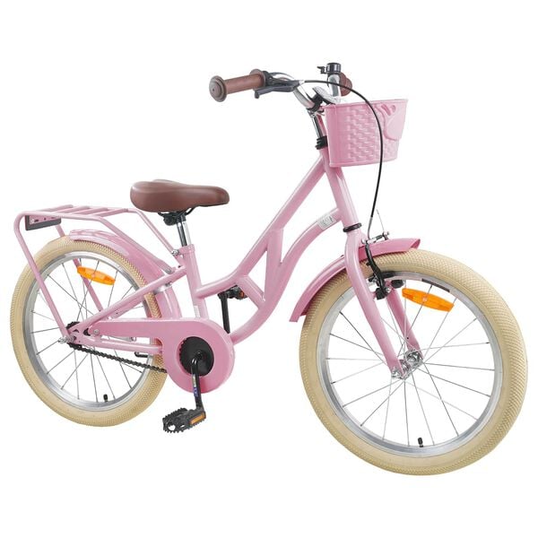 vidaXL Kids Bike 24'' for 8-12 Years Old Light Pink