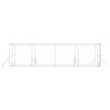 vidaXL Outdoor Dog Kennel Silver 4x8x2 m Galvanised Steel