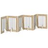 vidaXL Foldable Dog Gate with Stands 6 pcs Sonoma Oak 362 cm