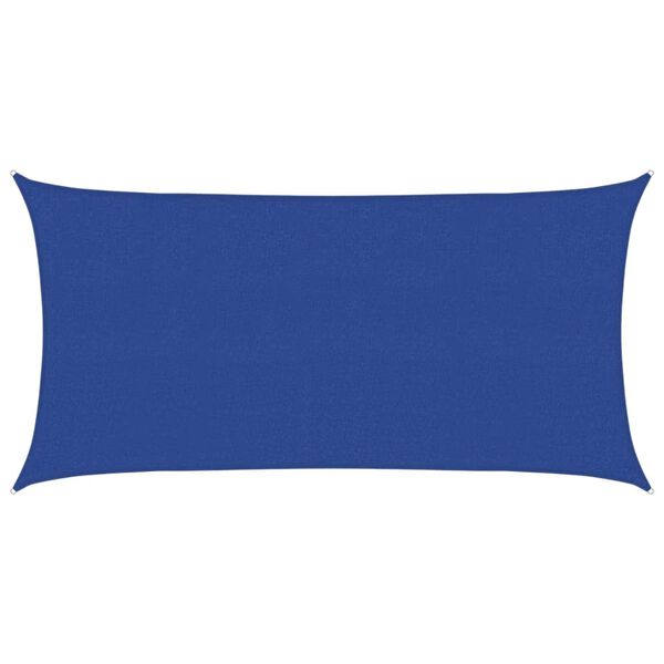 vidaXL Sunshade Sail 160 g/m&sup2; Blue 2.5x4.5 m HDPE