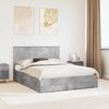 vidaXL Bed Frame Concrete Grey 150 x 200 cm Engineered Wood