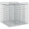 vidaXL Gabion Raised Bed 2 pcs Silver