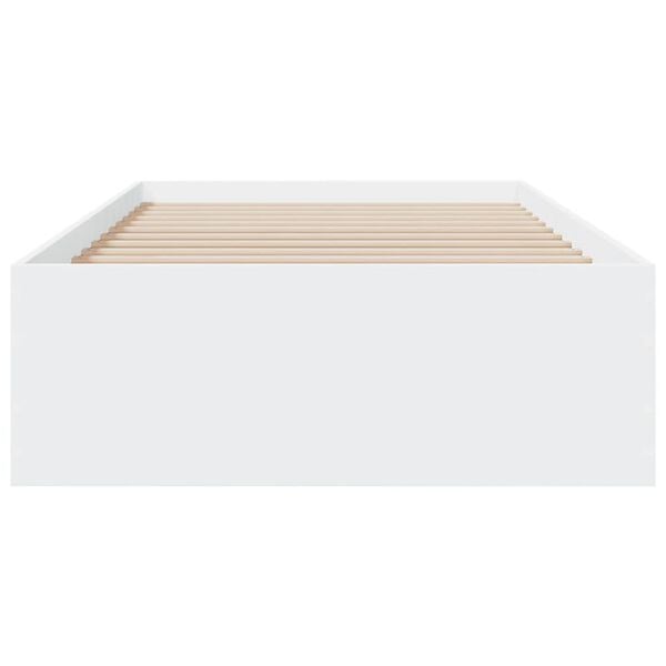 vidaXL Bed Frame with Drawers without Mattress White 100x200 cm