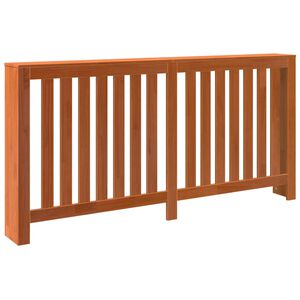 vidaXL Radiator Cover Wax Brown 169x19x84 cm Solid Wood Pine