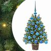 vidaXL Artificial Christmas Tree with 150 LEDs Green 75 cm PE and PVC