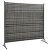 vidaXL Room Divider Poly Rattan Anthracite 175x180 cm