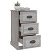 vidaXL Bedside Cabinet Grey Sonoma 39x39x67 cm Engineered Wood