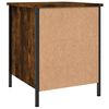 vidaXL Bedside Cabinet Smoked Oak 40x42x50 cm Engineered Wood