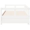 vidaXL Daybed without Mattress White 90x200 cm Solid Wood Pine