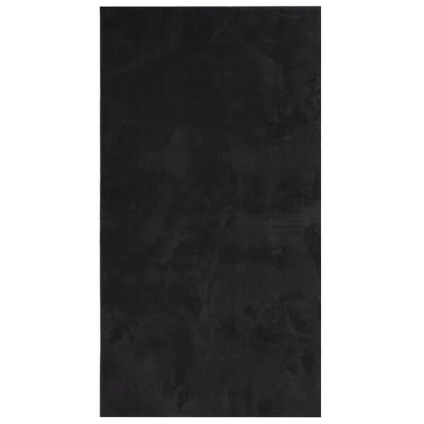 vidaXL Rug HUARTE Short Pile Soft and Washable Black 80x150 cm